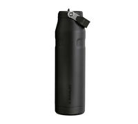Stanley 1913 Flip Straw Botella Agua Con Pajita 1.06L - Black | 15 Horas Fría - 3 Días Helada - Acero Inoxidable - Sin BPA - Antifugas - Apta Para Lavavajillas