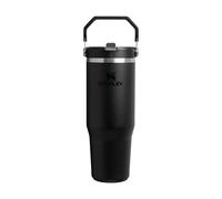 Stanley 1913 Flip Straw Tumbler 1.0 Botella Agua con Pajita 0.89L - Conserva el Frío 12 Horas - Termo Agua Fria - Acero Inoxidable - Sin BPA - Fácil de llevar - Apta Para Lavavajillas - Black 2.0