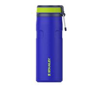 Stanley IceFlow Bottle Twist Flip 0.47L - 12 Horas Fría - Heladas 3 Días - Apta Para Lavavajillas - Botella Agua Acero Inoxidable - Sin BPA - Aislamiento Al Vacío - Cobalt Chartreuse