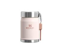 STANLEY 1913 Legendary Fiambrera Termica con Spork 0.4L - Rose Quartz | Mantiene Frío o Calor 7 Horas - Termo Comida Caliente Adulto - Acero Inoxidable - Sin BPA - Apto Para Lavavajillas