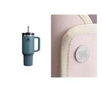 STANLEY 1913 Quencher H2.0 FlowState Tumbler 1.2L - Termo Mantiene el Frío 11 Horas - Bebida Helada Hasta 48 Horas - Incluye All-Day Quencher Carry-All - Blue Spruce