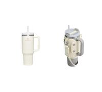 STANLEY 1913 Quencher H2.0 FlowState Tumbler 1.2L - Termo Mantiene el Frío 11 Horas - Bebida Helada Hasta 48 Horas - Incluye All-Day Quencher Carry-All - Cream