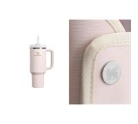 STANLEY 1913 Quencher H2.0 FlowState Tumbler 1.2L - Termo Mantiene el Frío 11 Horas - Bebida Helada Hasta 48 Horas - Incluye All-Day Quencher Carry-All - Rose Quartz