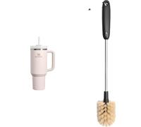 STANLEY 1913 Quencher H2.0 FlowState Tumbler 1.2L - Termo Mantiene el Frío 11 Horas - Bebida Helada Hasta 48 Horas - Incluye Cepillo de Limpieza - Rose Quartz