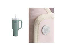 STANLEY 1913 Quencher H2.0 FlowState Tumbler 1.2L - Termo Mantiene el Frío 11 Horas - Bebida Helada Hasta 48 Horas - Incluye All-Day Quencher Carry-All - Shale