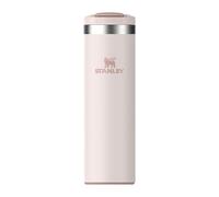 STANLEY 1913 Transit Flip Top Taza de Viaje 0.47L - Rose Quartz | Mantiene 5 Horas Caliente - 8 Horas Fría - Apta para Lavavajillas - Antigoteo - Compatible con Portavasos de Coche