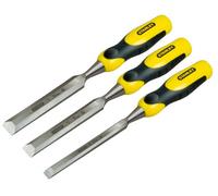 Stanley 2-16-887 - Juego de 3 formones de filo biselado 10, 15, 20mm