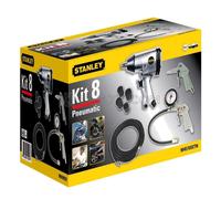 STANLEY 8 KIT DE ACCESORIOS NEUMÁTICOS COMPRESOR AIRE LLAVE