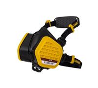 Stanley A1P3 Half Mask Respirator with Face-Fit Check, 99.97% Filtration, Activated Carbon Filters, Paint, Pesticidas & Organic Gas Protection, Reusable Low-Resistance Breathing Mask - Small/Medium