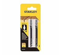 Stanley Accesorios STA21072-XJ Hojas HCS 2 unidades 75 mm 4 mm hasta 60 mm para madera y aglomerado
