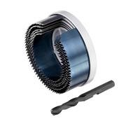 Stanley Brocas de campana 5 piezas Acero al carbono para madera Ø68/74/80/90/100 mm, prof. 30 mm