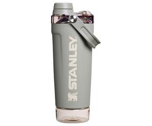 Stanley Activate - Botella mezcladora de 20 onzas, vaso agitador de acero inoxidable aislado a prueba de fugas, almacenamiento base y tapa de flujo rápido giratorio, batidos de proteínas y polvo para