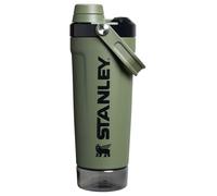 STANLEY Activate - Botella agitadora de 20 onzas, vaso agitador de acero inoxidable aislado a prueba de fugas, almacenamiento base y tapa de flujo rápido giratorio, batidos de proteínas y polvo para