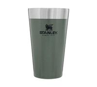 STANLEY Adventure Inulsated - Vaso de pinta apilable para cerveza, 16 onzas, acero inoxidable, doble pared, resistente de metal (verde martillo)