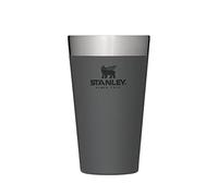 Stanley Adventure Stacking Beer Pint 0.47L - Termo Mantiene Fría 4 Horas - Jarra Cerveza Acero Inoxidable - Aislamiento al Vacío de Doble Pared - Apta Para Lavavajillas - Charcoal