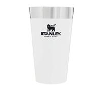 Stanley Adventure Stacking Beer Pint 0.47L - Termo Mantiene Fría 4 Horas - Jarra Cerveza Acero Inoxidable - Aislamiento al Vacío de Doble Pared - Apta Para Lavavajillas - Polar White