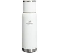 STANLEY Adventure To-Go Botella al vacío, 1.1 cuartos de galón, escarcha | Termo aislado de acero inoxidable con taza, tapón de vertido, mantiene las bebidas calientes o frías, plegable para viajes