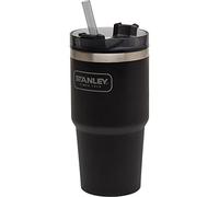 Stanley Adventure vacuum Insulated Quencher viaje vaso, acero inoxidable, matte black, 0.59 Litre