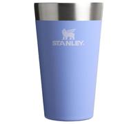 Stanley Adventure - Vaso apilable de cerveza de 16 onzas, vaso apilable para bebidas frías, apto para lavavajillas, vaso de acero inoxidable aislado, sin BPA, hortensias