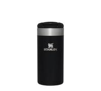 STANLEY Aerolight Transit Termo Cafe para Llevar 0.35L - Mantiene el Calor Durante 6 Horas - Compatible con Soporte para Coche - Taza Café Antifugas - Apta Para Lavavajillas - Black Metallic