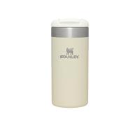 STANLEY Aerolight Transit Termo Cafe para Llevar 0.35L - Mantiene el Calor Durante 6 Horas - Compatible con Soporte para Coche - Taza Café Antifugas - Apta Para Lavavajillas - Cream Metallic