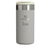 STANLEY Aerolight Transit Termo Cafe para Llevar 0.35L - Mantiene el Calor Durante 6 Horas - Compatible con Soporte para Coche - Taza Café Antifugas - Apta Para Lavavajillas - Ash