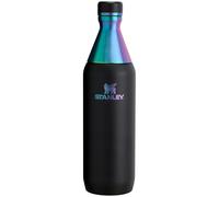STANLEY All Day Slim Bottle 20 oz | Twist off Lid with Leakproof Seal | Slim Design for Travel & Gym | Insulated Stainless Steel | BPA-Free | Black Ch