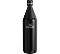 Stanley All Day Slim Bottle 34 OZ | Twist off Lid with Leakproof Seal | Slim Design for Travel & Gym | Insulated Stainless Steel | BPA-Free | Black