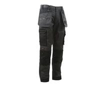 STANLEY Austin Trousers Pantalones de utilidades de Trabajo, Gris/Negro, 40W / 31L para Hombre