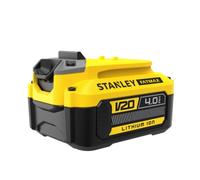 STANLEY FATMAX Batería V20 Litio 18V 4Ah, sin efecto memoria, alta autonomía, celdas de baja impedancia para mayor potencia y ciclo de vida, indicador LED de carga, SFMCB204-XJ