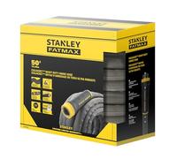STANLEY BDS918504 Fatmax - Manguera de tela con acoplamiento giratorio de riego, 50 pies x 5/8 pulgadas, gris, 50 pies