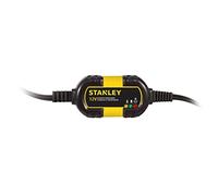 STANLEY BM1S - Cargador de batería Totalmente automático de 1 amperio y 12 V con Abrazaderas de Cable
