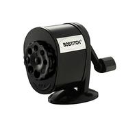 STANLEY BOSTITCH Table-Mount/Wall-Mount Antimicrobial Manual Pencil Sharpener, Black, Sold as 1 Each