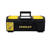 STANLEY Caja de Herramientas 16 Pulgadas One-Touch, Almacenamiento Resistente con Bandeja Extraíble, Orificio para Candado, Compartimentos Organizadores, Compacta y Duradera - 1-79-216
