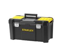 STANLEY Caja de Herramientas Essential, Dimensiones:48,2 x 25,4 x 25 cm, Cierres Metálicos, Asa Ergonómica, Organizadores en Tapa, Bandeja Extraíble - STST1-75521