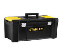 STANLEY Caja de Herramientas Essential, Dimensiones: 66,5 x 33,5 x 28 cm, Cierres Metálicos, Asa Ergonómica, Organizadores en Tapa, Bandeja Extraíble - STST82976-1