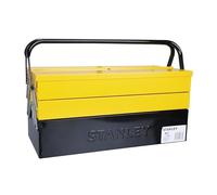 STANLEY - Caja de herramientas metálica de 5 cajones, Gran volumen de almacenamiento, Dos asas con bisagra, Sistema antipinzamiento, Dimensiones: 47.70 x 25.70 x 22.10 cm, 1-94-738