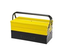 STANLEY 1-94-738 - Caja de herramientas metálica de 5 cajones, Gran volumen de almacenamiento, Dos asas con bisagra, Sistema antipinzamiento, Dimensiones: 47.70 x 25.70 x 22.10 cm