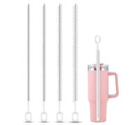 Stanley - Cepillos de limpieza de popotes para botellas de agua, extralargos, mango de agarre cómodo, herramientas de limpieza del hogar para vaso Stanley Owala de 40/30/20 onzas, botellas de viaje, 4