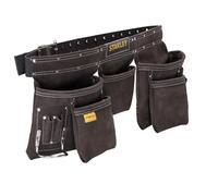 Stanley Delantal portaherramientas STST1-80113 – doble cinturón, múltiples bolsillos, piel
