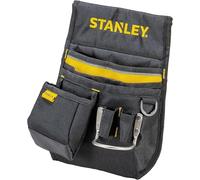 STANLEY Cinturón Portaherramientas de Nylon, Bolsa Resistente 600X600 Denier, Múltiples Compartimentos, Anillo Portamartillo, Acolchado Trasero, 1-96-181