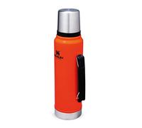 Stanley Classic Legendary Botella Termica 1 Litro - Mantiene Frío o Calor 24 Horas - Termo Cafe - Cantimplora Acero Inoxidable - Sin BPA - Apto Para Lavavajillas - Blaze Orange