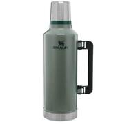 Stanley Classic Legendary Botella Termica 2.3L - Mantiene Frío o Calor 48 Horas - Termo Cafe - Cantimplora Acero Inoxidable - Sin BPA - Apto Para Lavavajillas - Hammertone Green