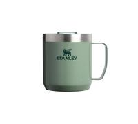 STANLEY Classic Legendary Camp Mug Termo Café 0.35L - 1.5 Horas Caliente - 3 Horas Frío - Vaso Cafe para Llevar - Apta Para Lavavajillas - Vaso Termico de Acero Inoxidable - Hammertone Green