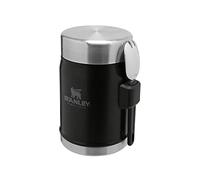 Stanley Classic Legendary Fiambrera Termica 0.4L con Spork - Mantiene Frío o Calor 7 Horas - Termo Comida Caliente Adulto - Acero Inoxidable - Sin BPA - Apto Para Lavavajillas - Matte Black