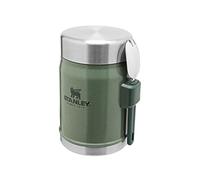 STANLEY Classic Legendary Fiambrera Termica 0.4L con Spork - Mantiene Frío o Calor 7 Horas - Termo Comida Caliente Adulto - Acero Inoxidable - Sin BPA - Apto Para Lavavajillas - Hammertone Green