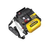 Stanley Compressor DN200/10/5 - Compresor Aire Coche 10 Bar - 5L - 180L/Min - Compresor de Aire Portatil con Asa y Correa de Transporte - Amarillo