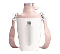 Stanley Cross Bottle - Botella de viaje de 652.0 g con correa jacquard | Tapa Tritan a prueba de fugas con popote extraíble | Acero inoxidable reciclado | Aislamiento al vacío de doble pared