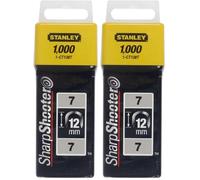 Stanley CT100 - Grapas para cable (12 mm) 1000 piezas (Paquete de 2)