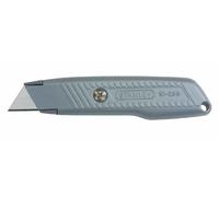 Stanley cuchillo de hoja retráctil, robusto estuche de zinc, sistema